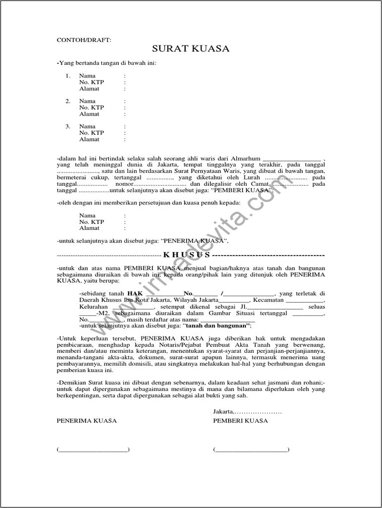 Contoh Surat Pernyataan Kepemilikan Harta Yang Telah Dilegalisasi Oleh Notaris