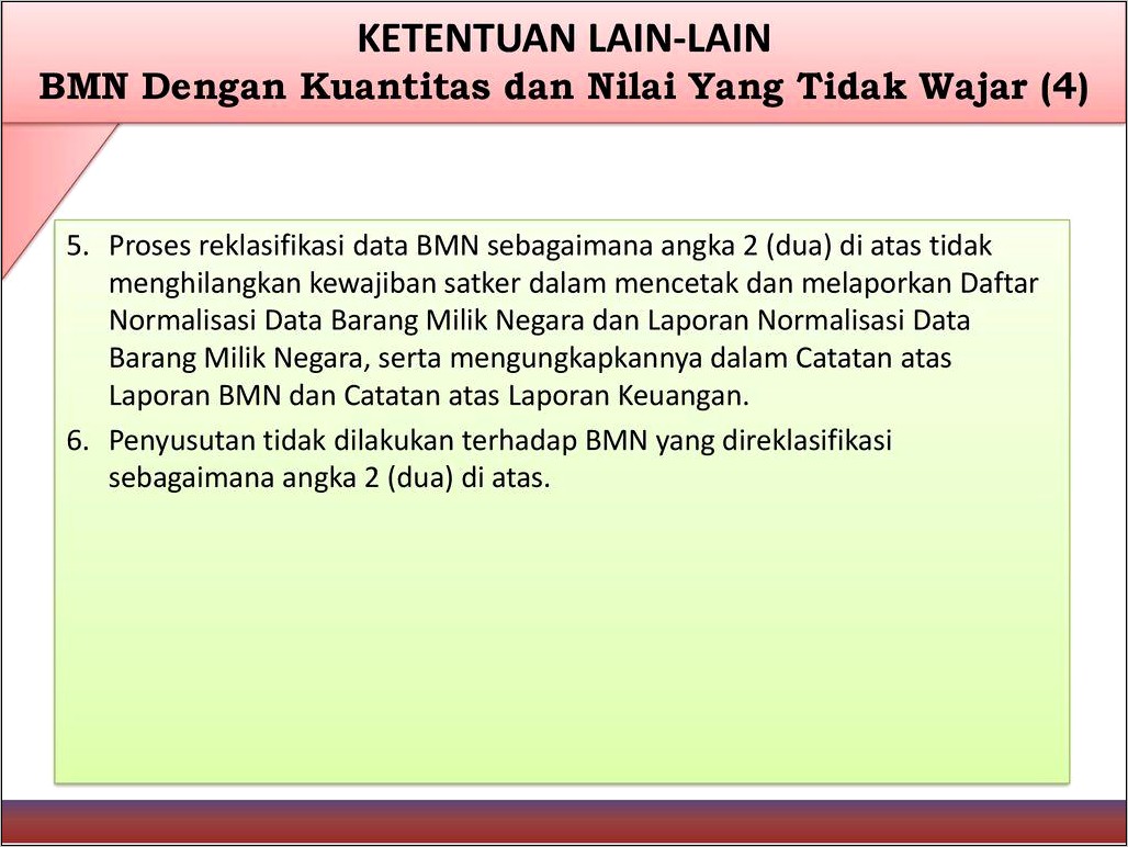 Contoh Surat Pernyataan Keterangan Normalisasi Bmn