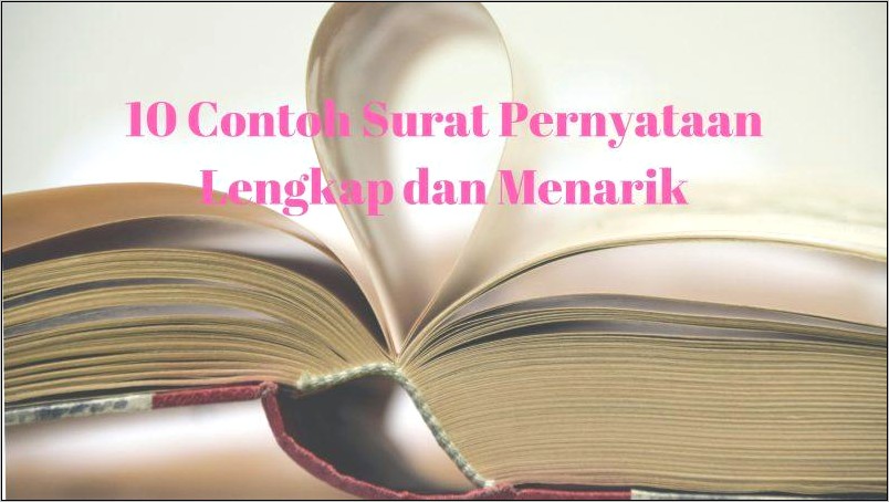 Contoh Surat Pernyataan Kolep