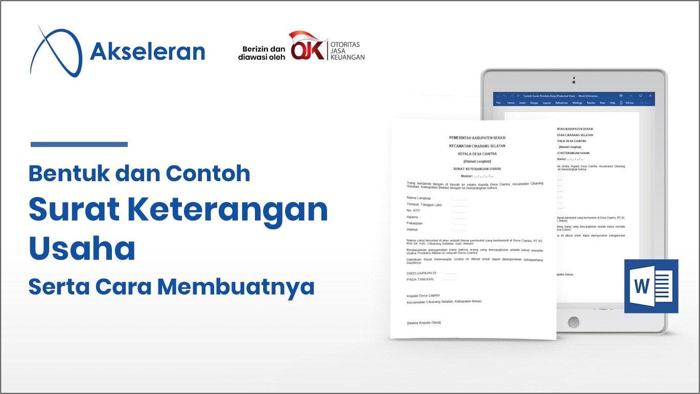 Contoh Surat Pernyataan Lokasi Perusahaan Dan Diketahui Lurah