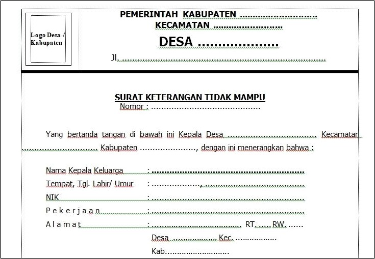 Contoh Surat Pernyataan Melanjutkan Pendidik