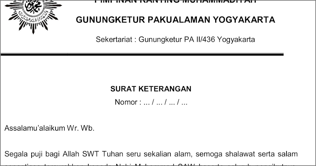 Contoh Surat Pernyataan Memiliki Motivasi Dan Semangat Belajar