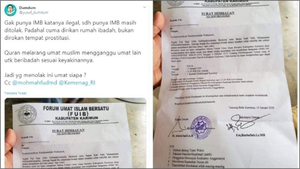 Contoh Surat Pernyataan Meninggal Dari Gereje