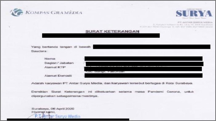 Contoh Surat Pernyataan Pamsung Pilkada Bogor Doc