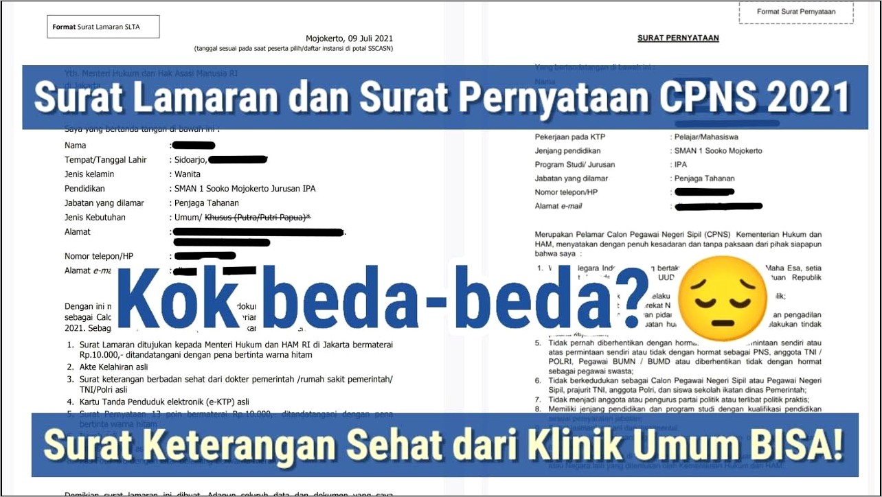 Contoh Surat Pernyataan Pemerintah