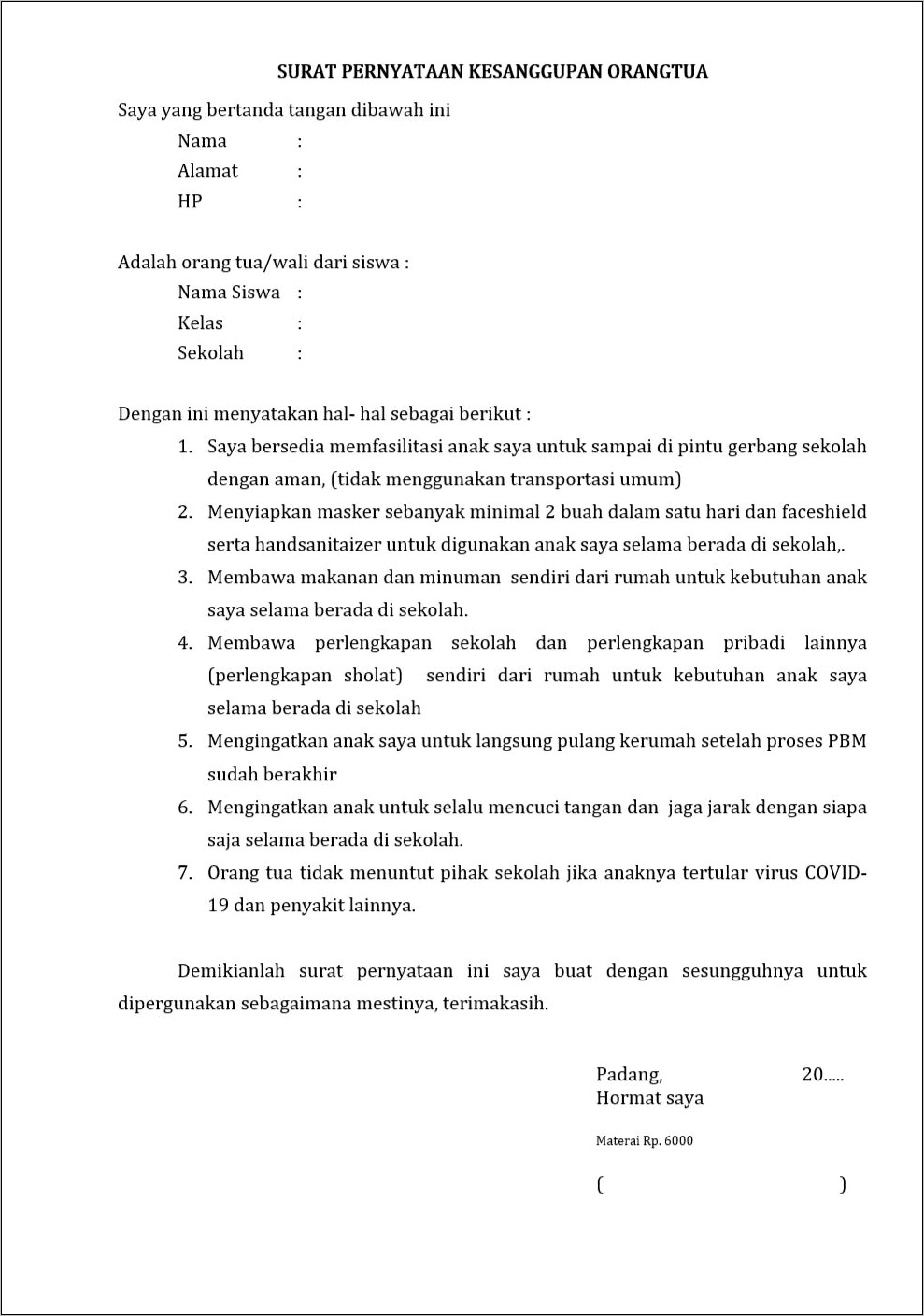 Contoh Surat Pernyataan Sekolah Smp Surat Lamaran Kerja Desain Contoh Surat P3yekq43n6