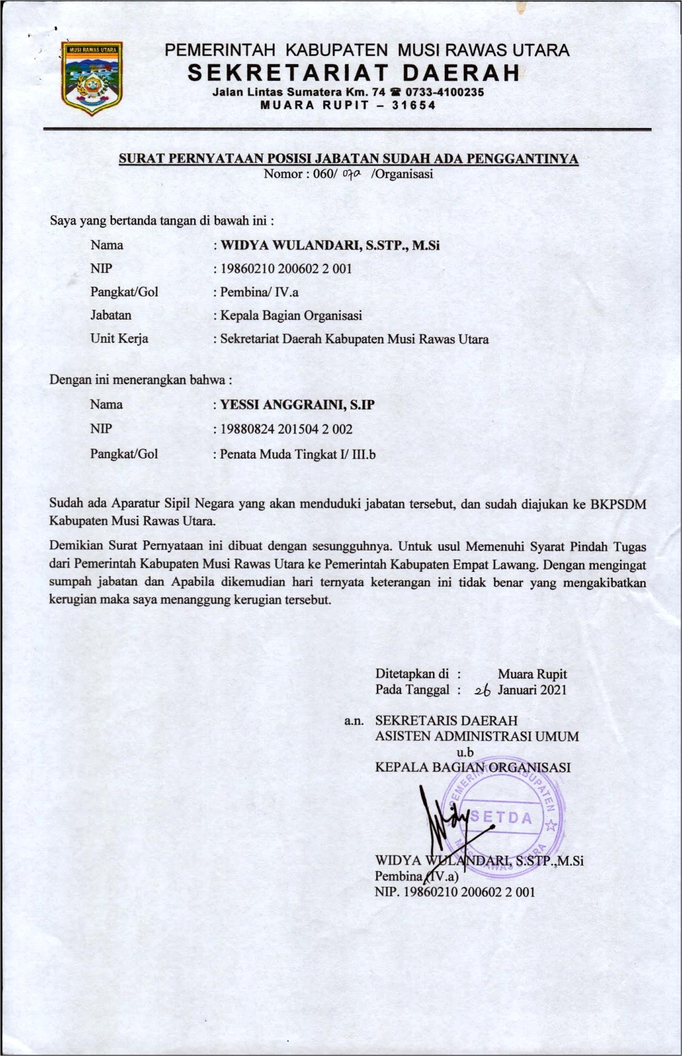 Contoh Surat Yanga Ada Keterangan