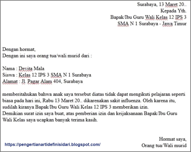 Bahasa Baku Surat Dinas Dan Contoh