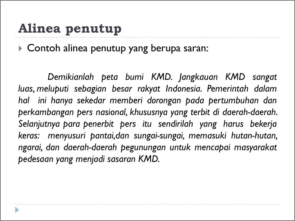 Contoh Alinea Penutup Surat Dinas