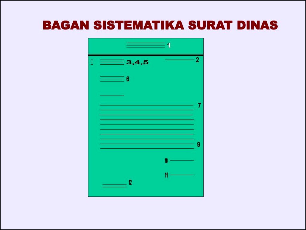 Contoh Bagan Surat Dinas