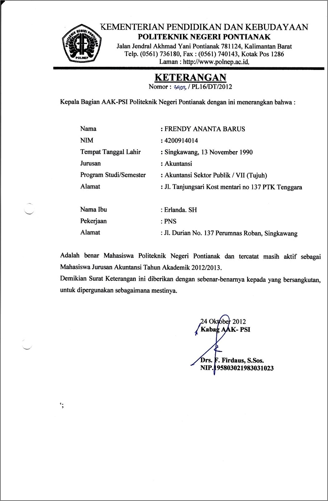 Contoh Contoh Soal Surat Dinas