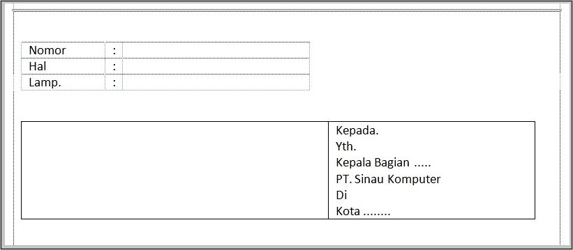 Contoh Format Surat Undangan Yang Bawahnya Bisa Di Gunting