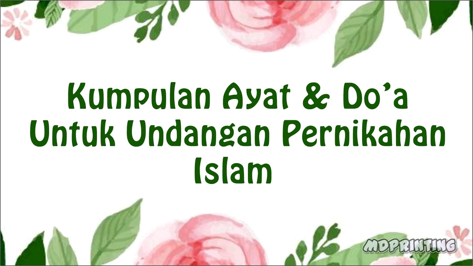 Contoh Isi Surat Undangan Nikah