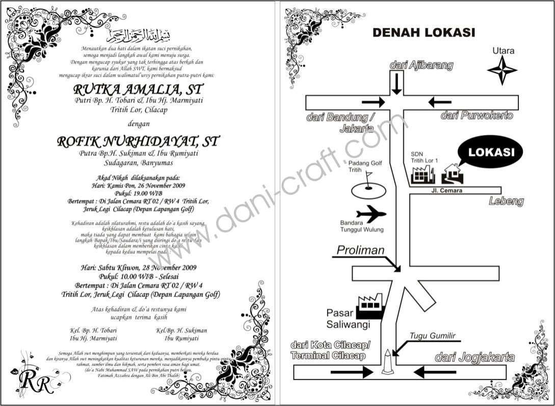 Contoh Kata Kata Surat Undangan Pernikahan