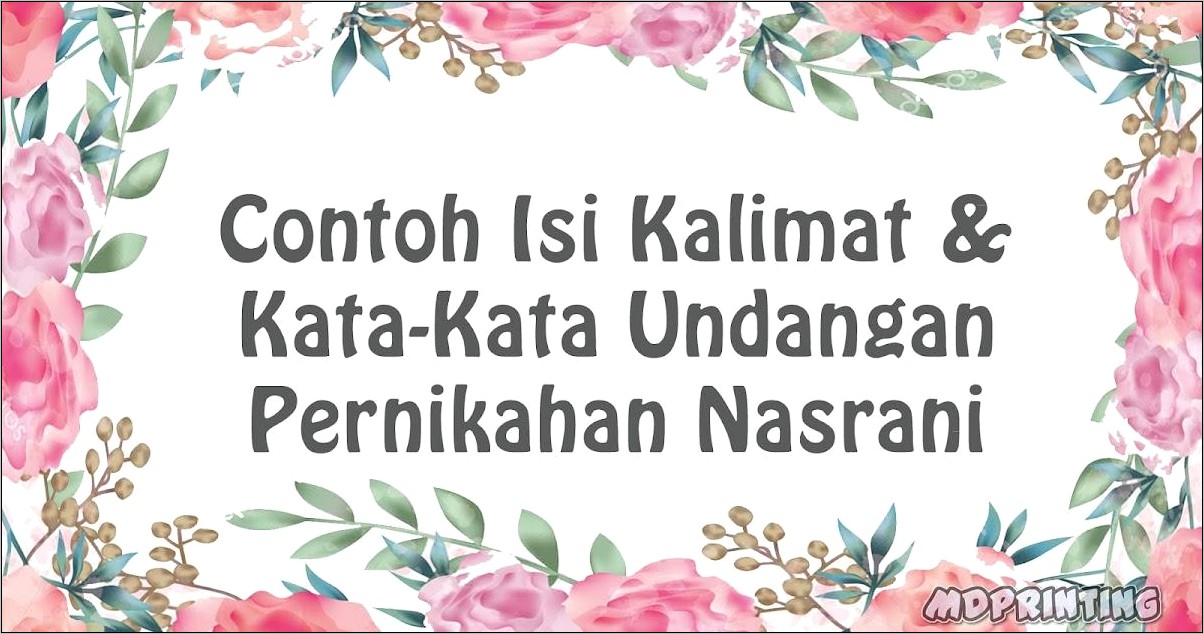 Contoh Kata Kata Surat Undangan