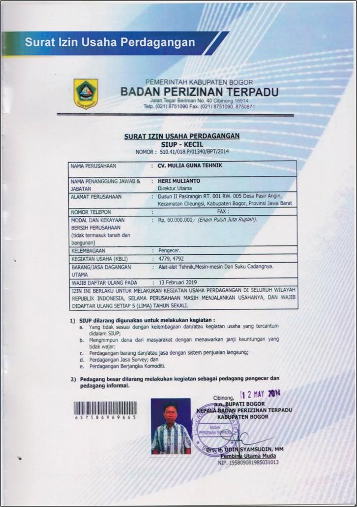 Contoh Kop Surat Perusahaan Bbengkel