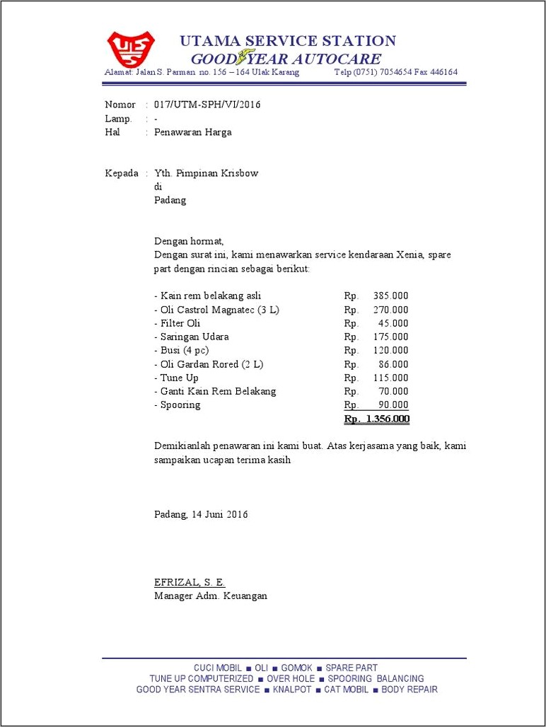 Contoh Kop Surat Perusahaan Pelayaran