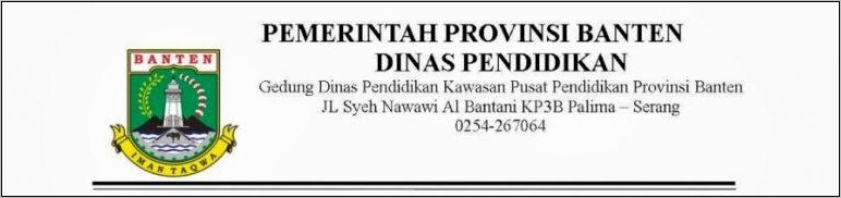 Contoh Kop Surat Perusahaan Perdagangan