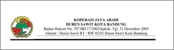 Contoh Kop Surat Perusahaan Teco