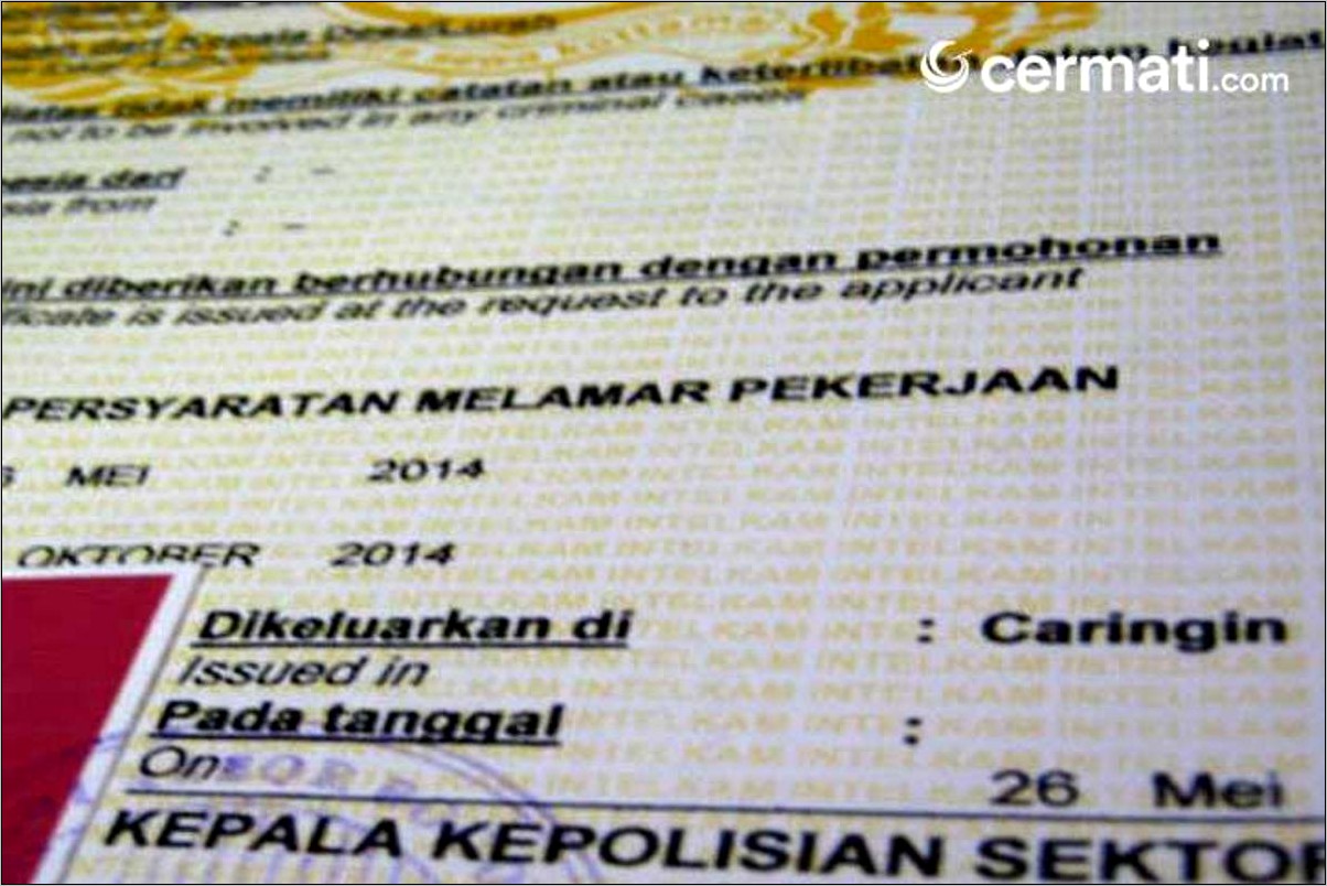 Contoh Lampiran Surat Dinas Polri