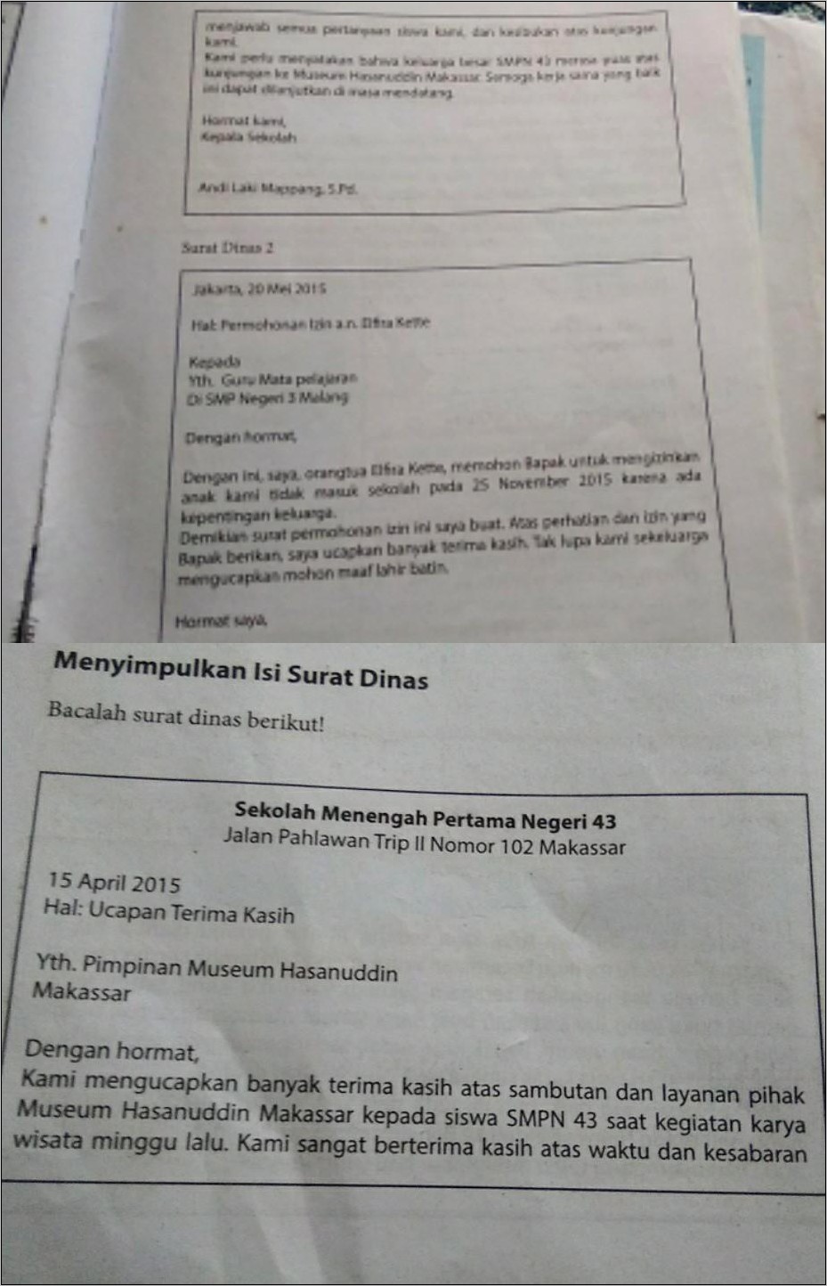 Contoh Membalas Surat Dinas Dari Instansi Lain