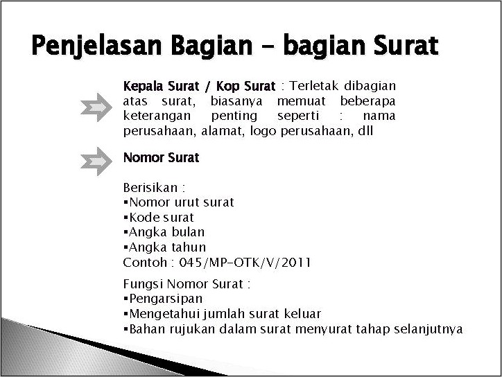 Contoh Nomor Surat Keluar Perusahaan