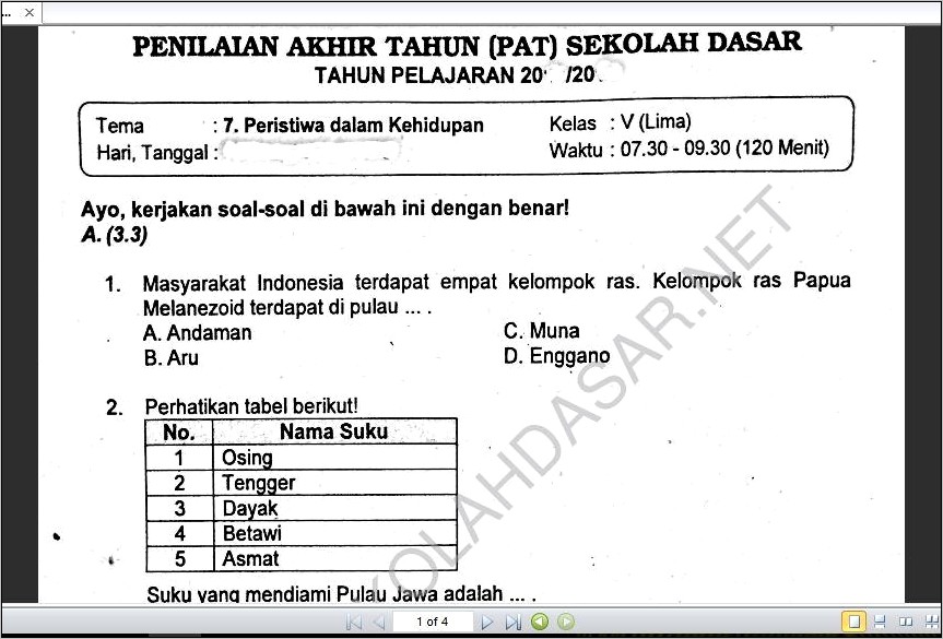 Contoh Soal Melengkapi Surat Undangan Doc