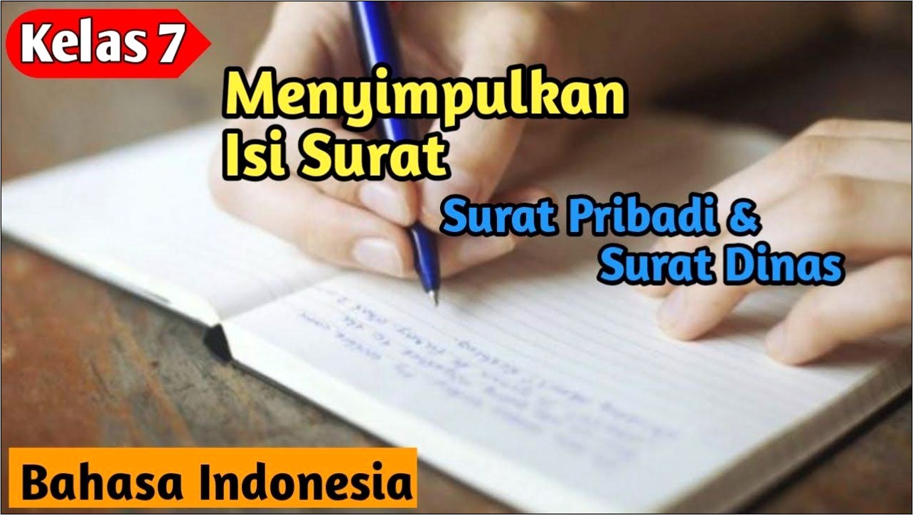 Contoh Soal Smp Kls 7 Bahasa Indonesia Surat Dinas