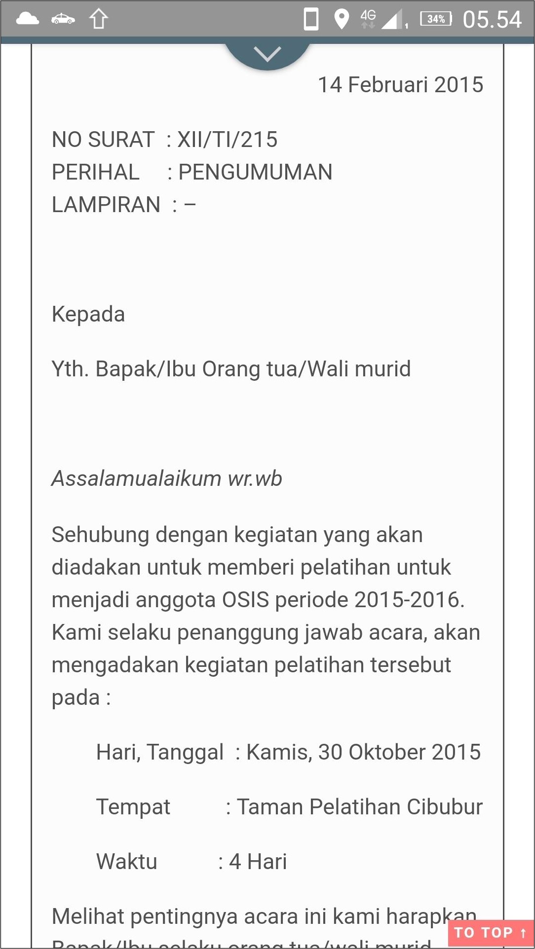 Contoh Soal Surat Dinas Beserta Contoh Surat Dinas