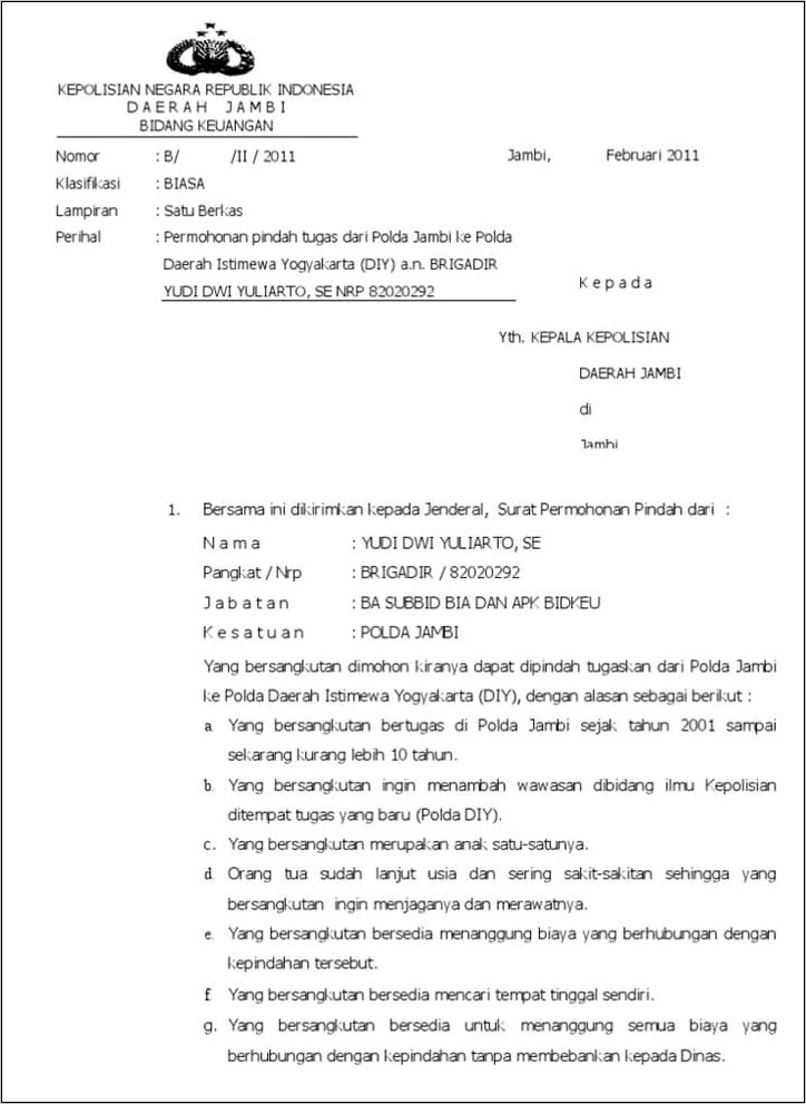 Contoh Surat Acc Mutasi Dari Kepala Dinas