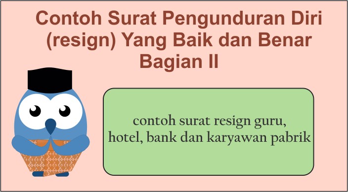 Contoh Surat Balasan Resign Dari Perusahaan