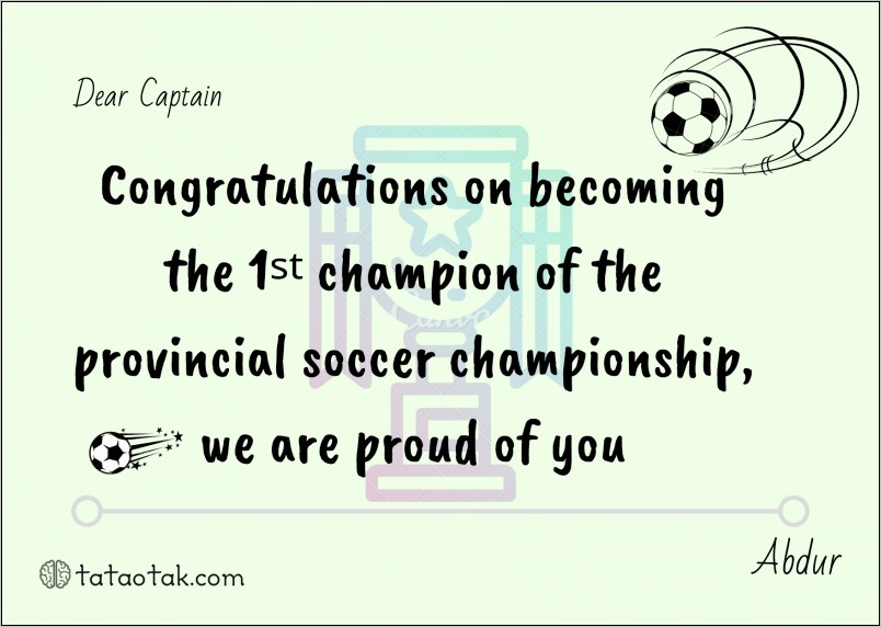 Contoh Surat Congratulation Perusahaan