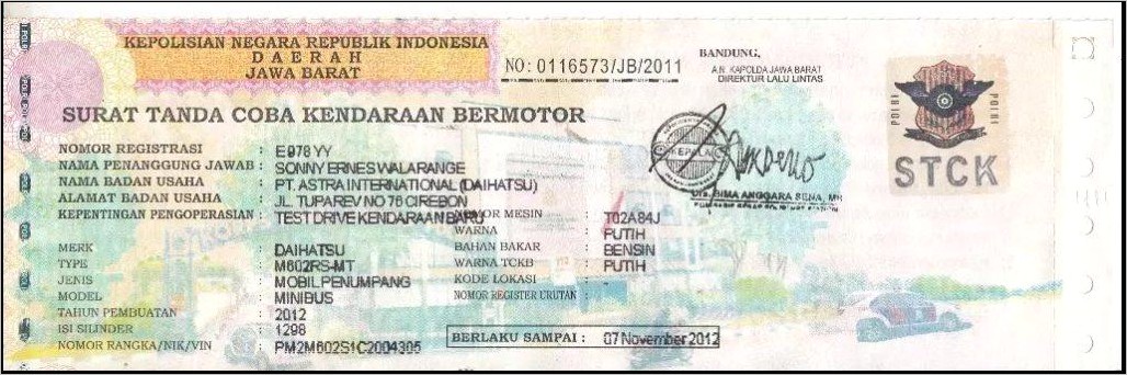 Contoh Surat Dari Direksi Perusahaan Untuk Perpanjangan Stnk