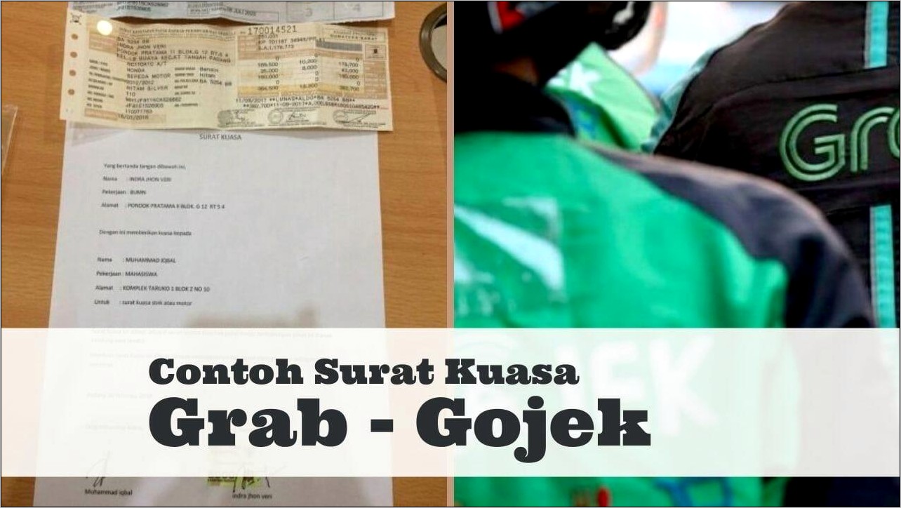 Contoh Surat Dari Perusahaan Untuk Menjadi Driver Grab