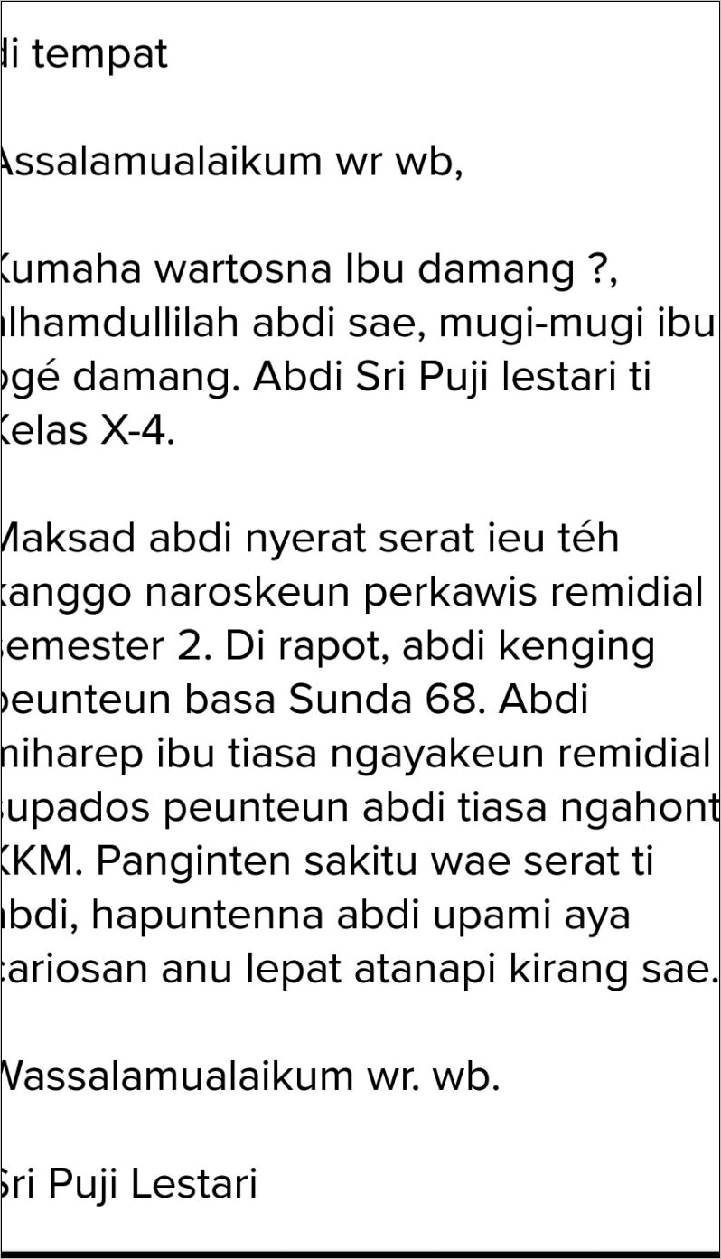 Contoh Surat Dinas Bahasa Sunda Pdf