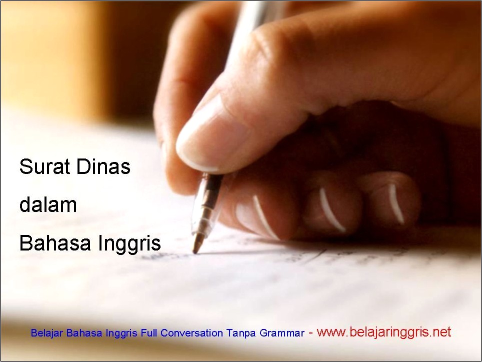 Contoh Surat Dinas Berkop