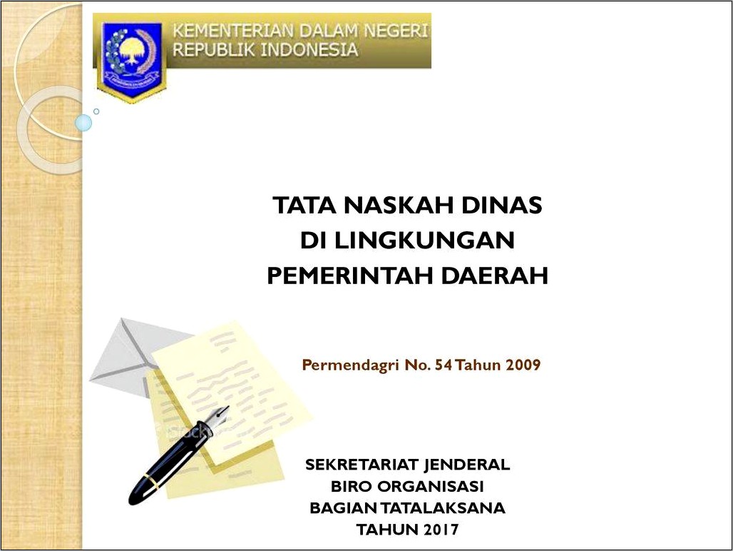 Contoh Surat Dinas Bupati Sesuai Tata Naskah