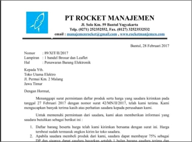 Contoh Surat Dinas Dan Membalasnya