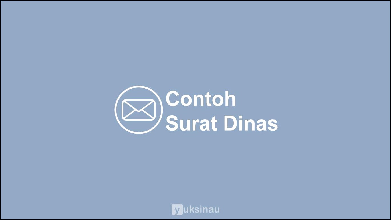 Contoh Surat Dinas Docx