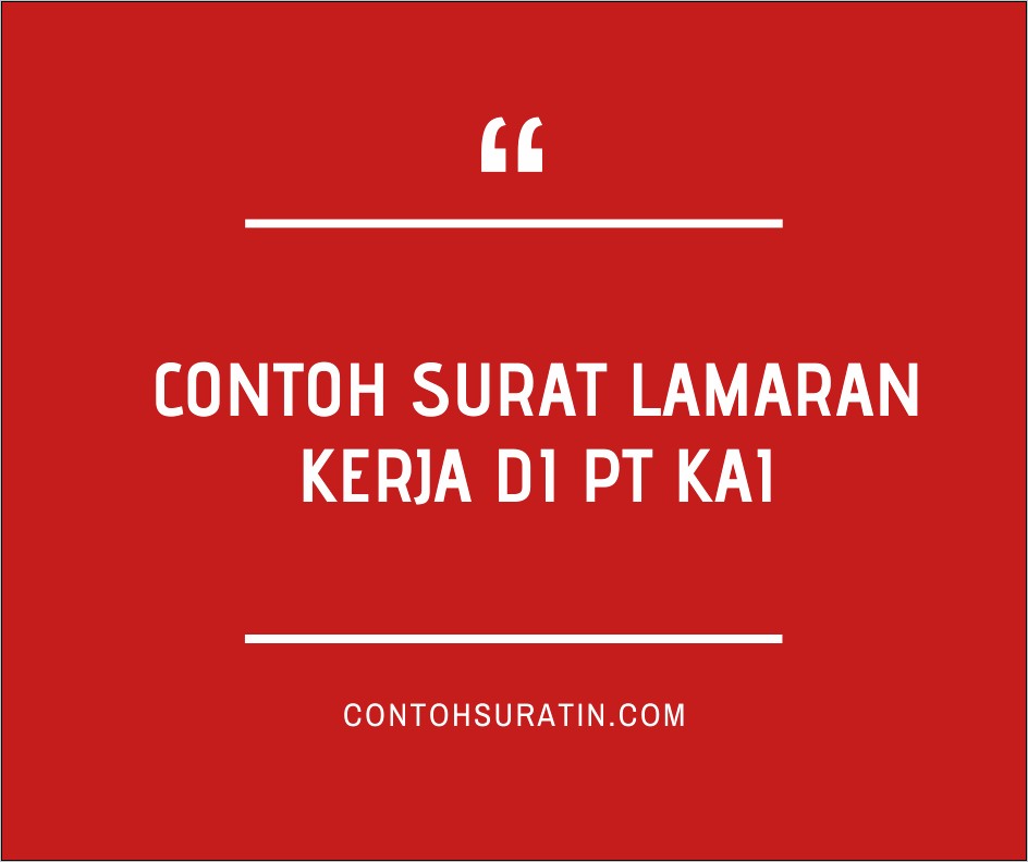 Contoh Surat Dinas Kai