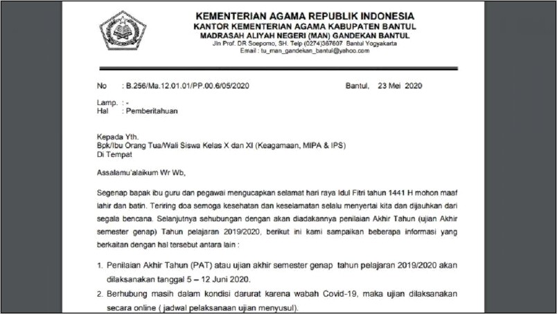 Contoh Surat Dinas Kebersihan Aceh Tengah Minta Lampu Jalan