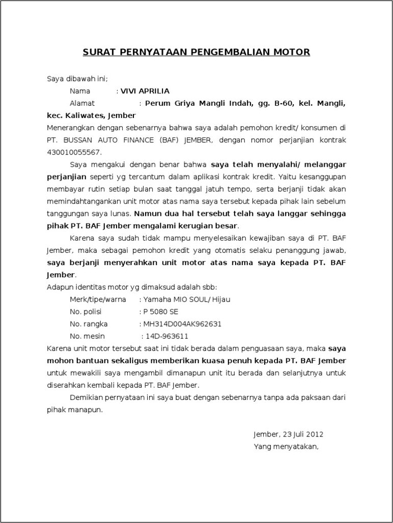 Contoh Surat Dinas Penarikan Barang Inventaris