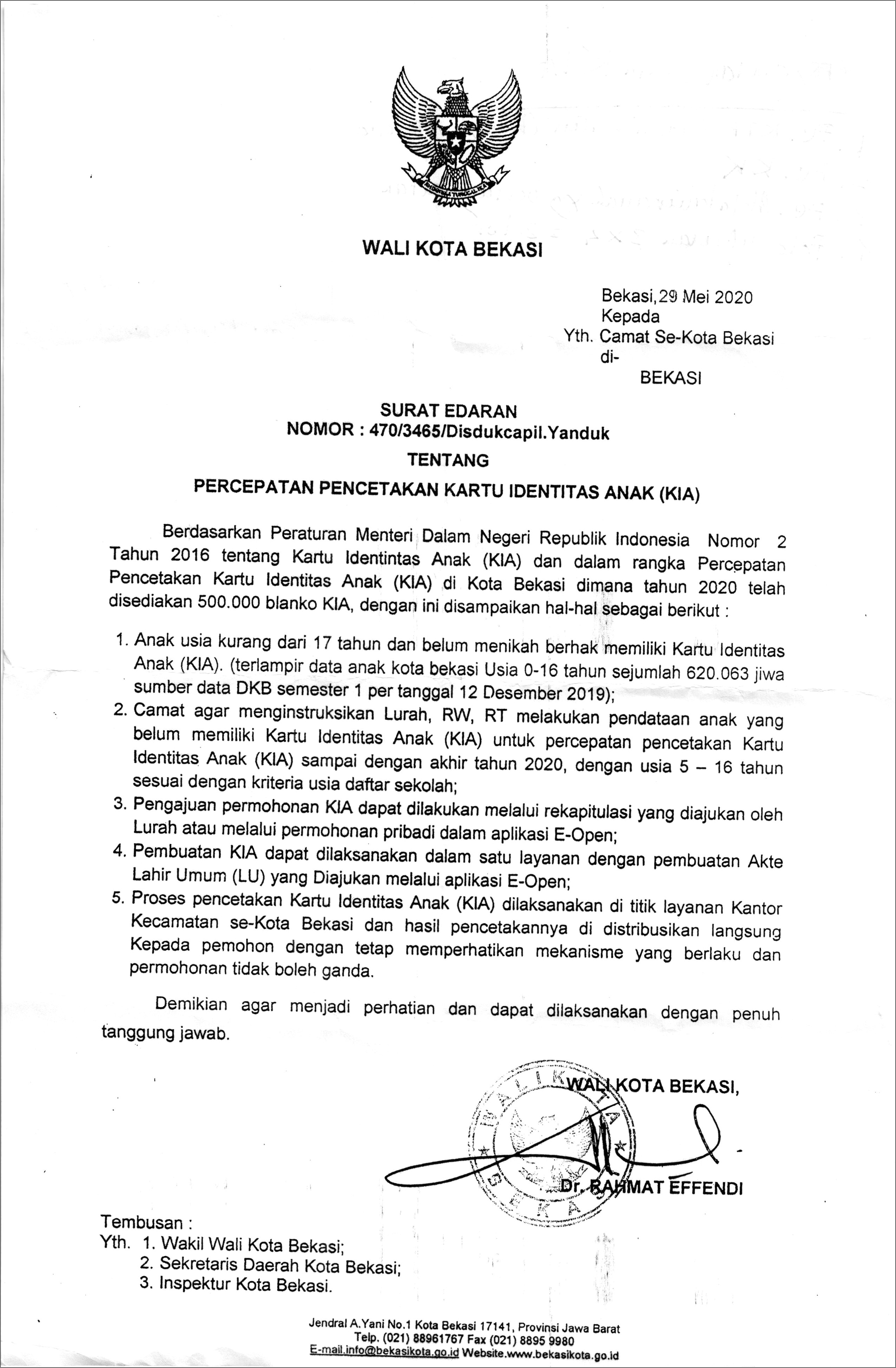 Contoh Surat Dinas Pengambilan Raport Smp