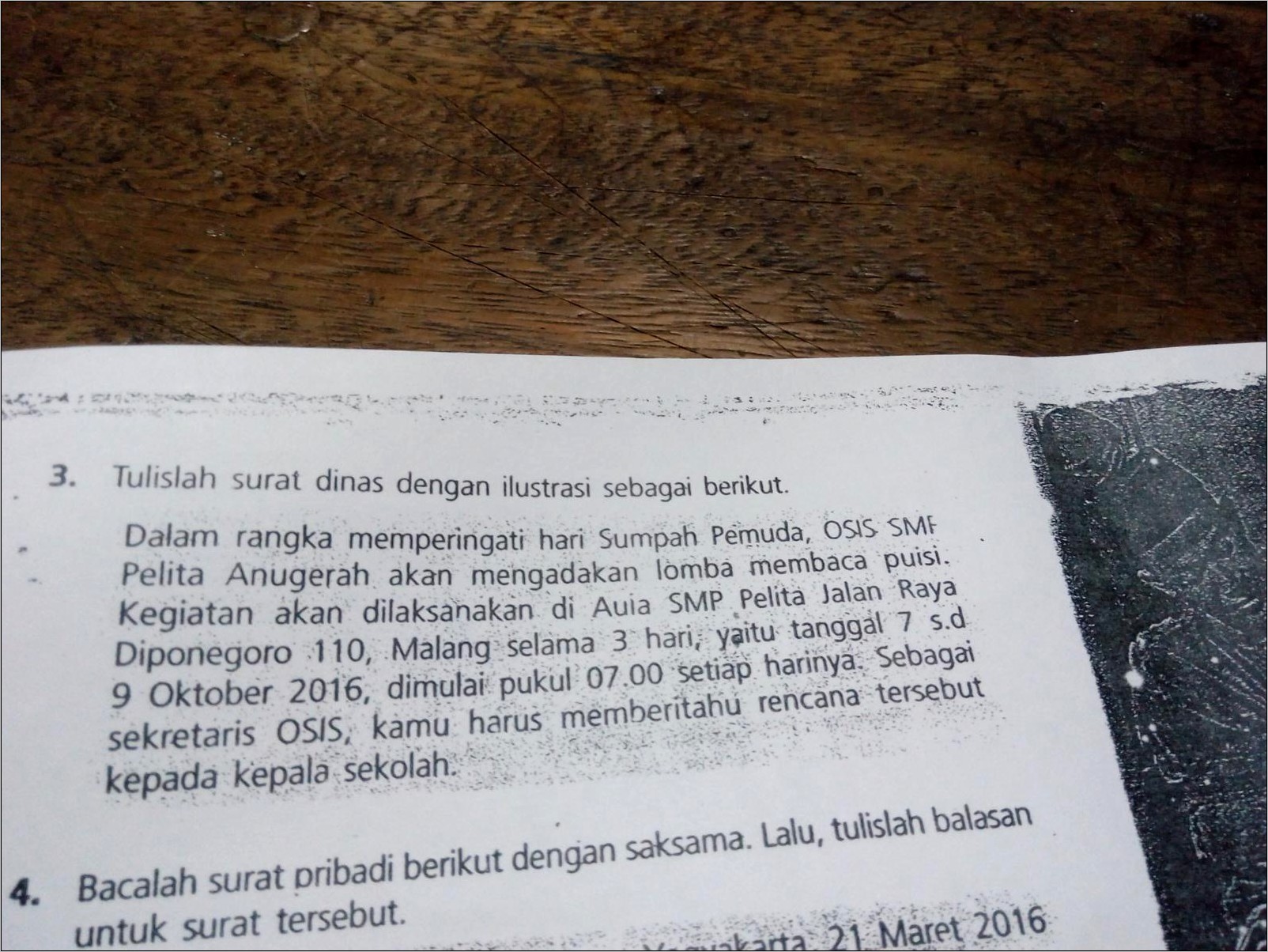 Contoh Surat Dinas Peringatan Hari Sumpah Pemuda