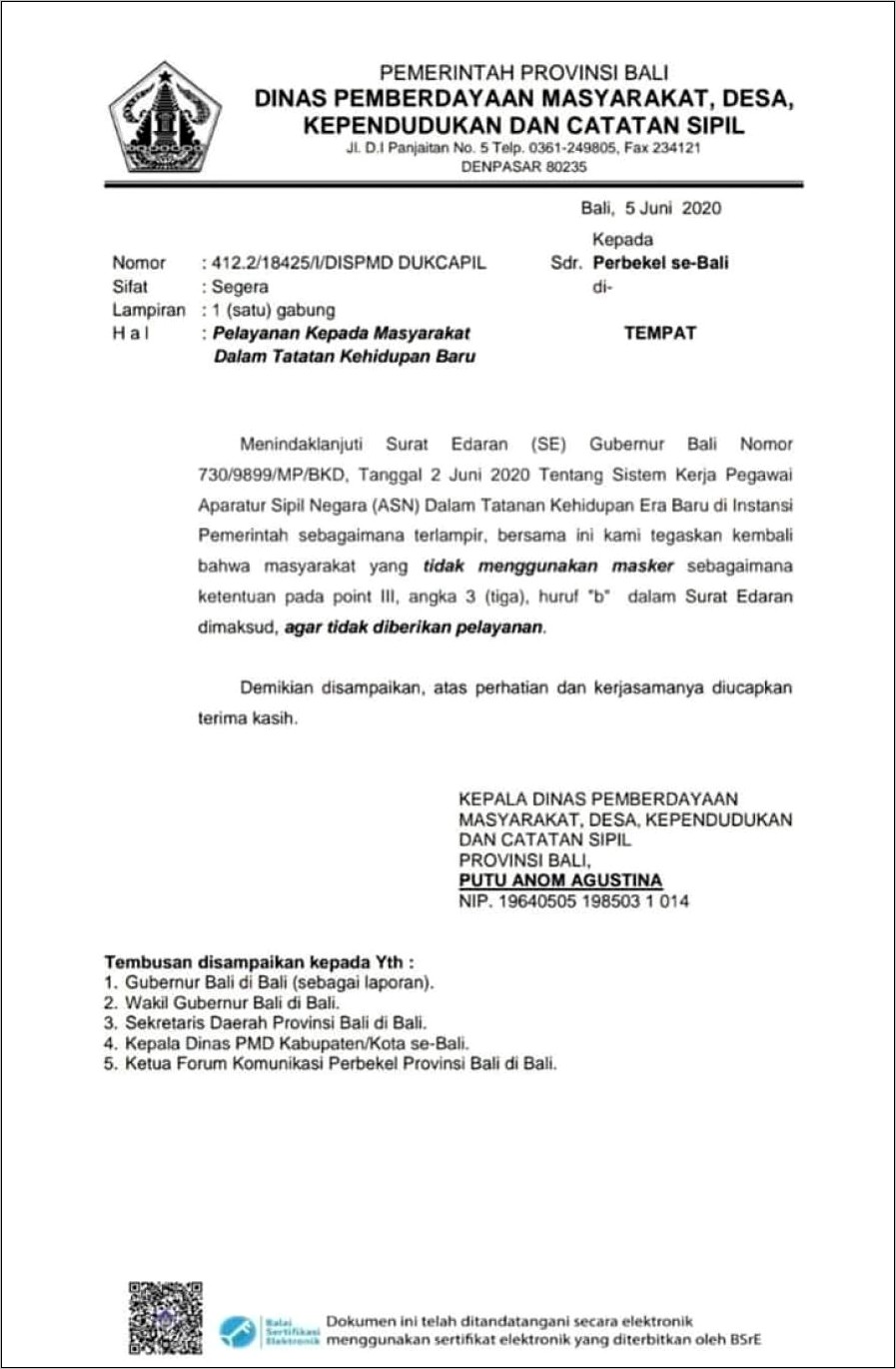 Contoh Surat Dinas Pu Ekstern Tamu Banyak