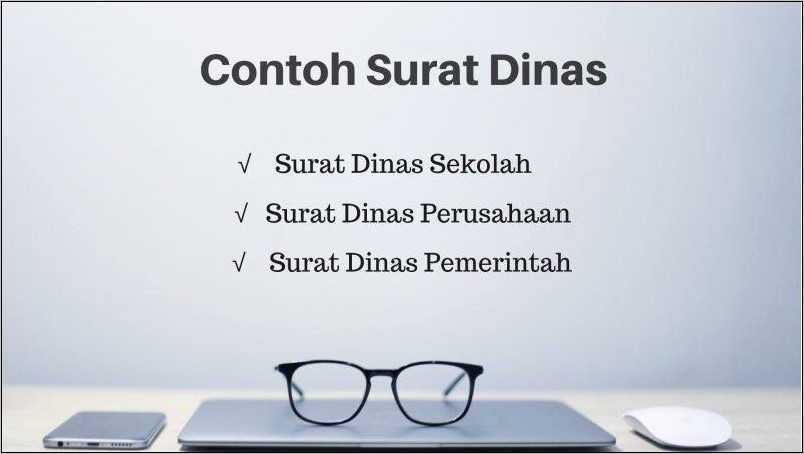 Contoh Surat Dinas Resmi Sekolah Yang Benar