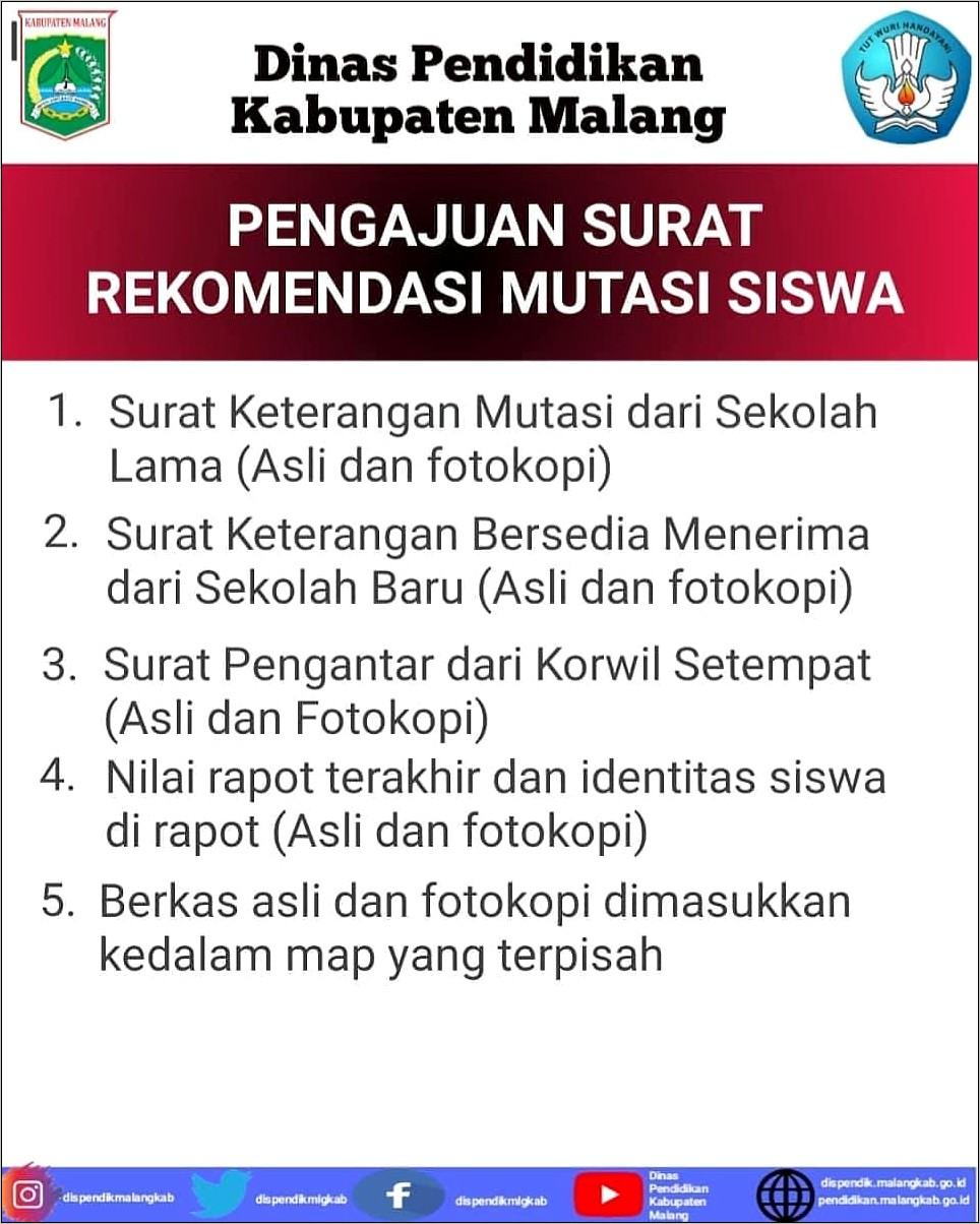 Contoh Surat Dinas Sekolah Mts Kabupaten Malang