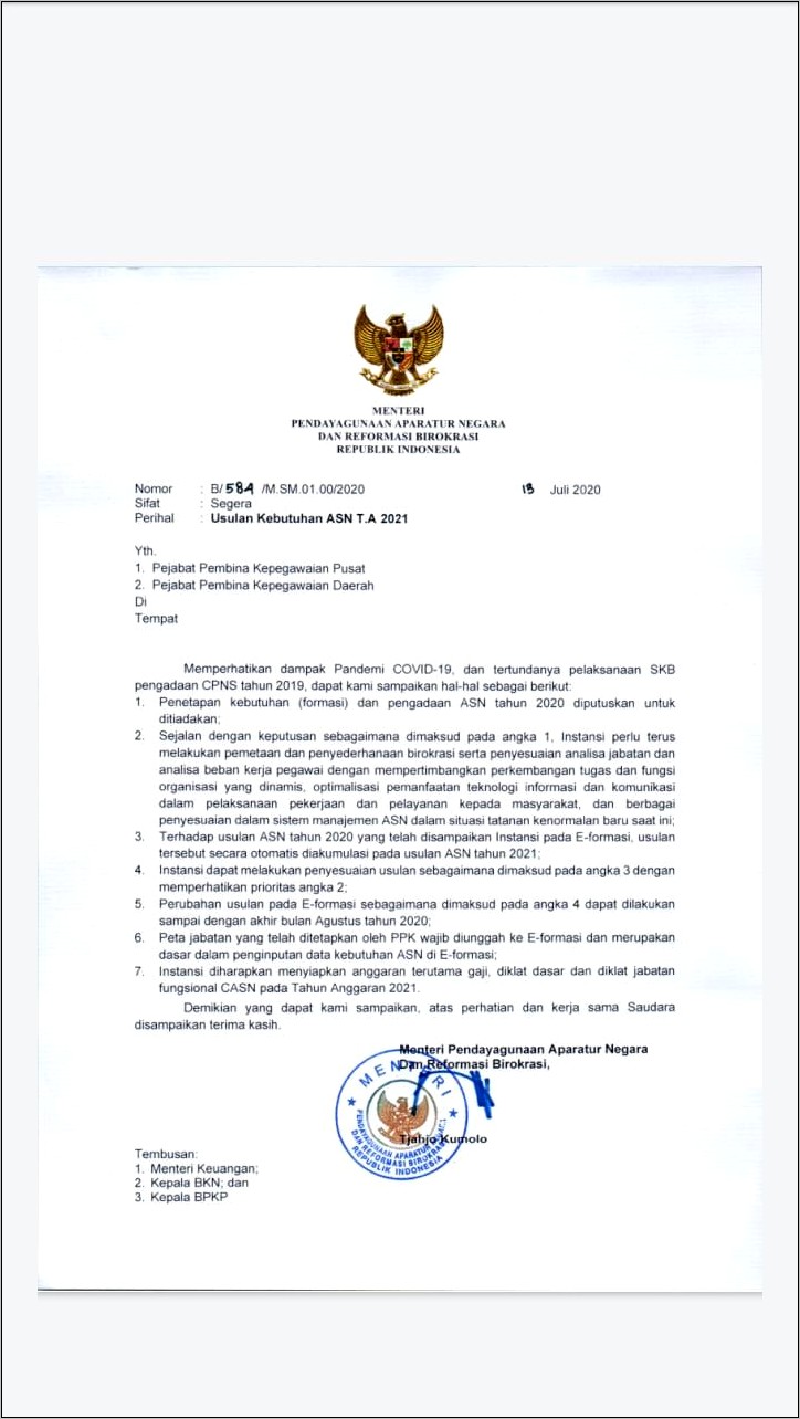 Contoh Surat Dinas Usulan Pejabat Baru - Surat Dinas : Desain Contoh ...