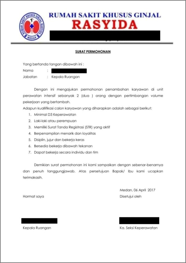 Contoh Surat Dinas Yang Mewakili Kepala