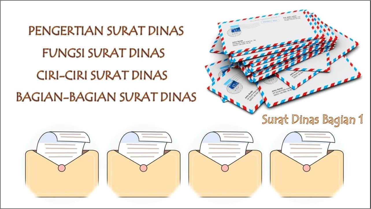 Contoh Surat Dinasbagian Bagian Surat Dinas